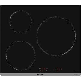 Brandt BPI1638UB Table de cuisson à induction Noir - 3 foyers