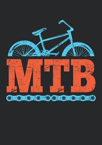 Notizbuch A5 Dotted, Gepunktet Mit Softcover Design: Mtb Bike Mountainbike Fahrradfahrer Rad Fahrrad Geschenk: 120 Dotted (Punktgitter) Din A5 Seiten