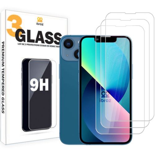 Protège écran Ibroz iPhone 13 mini Verre trempe x3