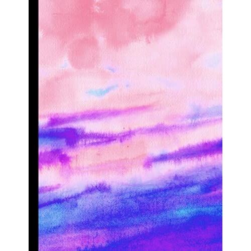 500 Pages College-Ruled Jumbo-Sized Composition Notebook: 500 Pages Notebook | 8.5x11 | Numbered Pages And Table Of Contents | Watercolor Abstract