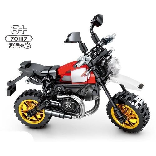 Ensemble De Blocs De Moto Pour Course Tout-Terrain, Modèle De Véhicule, Briques De Construction, Champions De Vitesse, Moto De Ville Sportive, Haute Technologie