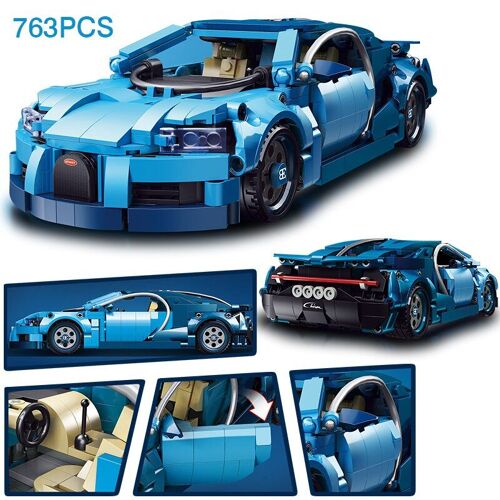 Sans Boîte D'origine - Blocs De Construction De Voiture De Haute Technologie, Super Célèbre, Avec Fonction De Traction, Modèle De Voiture De Course, Jouets Pour Garçons, Cadeau De Festival