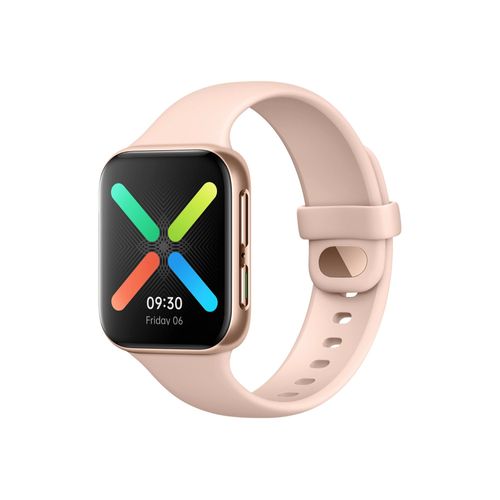OPPO Watch - 41 mm - or rosé - Montre connectée avec bracelet - fluororubber - rose - affichage 1.6" - 8 Go - Wi-Fi, Bluetooth - 29.7 g