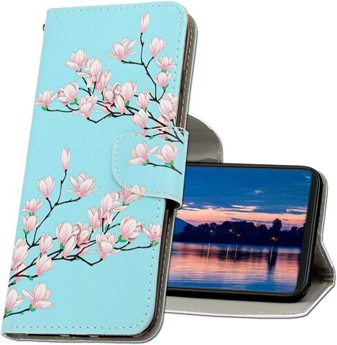 Coque Pour Samsung Galaxy A31, Coque En Cuir Samsung A31, Etui Telephone Samsung Galaxy A31, Motif Colore Imprime Housse Pour Samsung Galaxy A31. Xc1 Magnolia