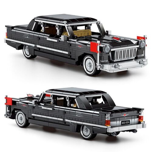 sans boîte - blocs de construction de modèle de voiture classique Moc, briques rétro anciennes, jouets pour enfants et adultes, cadeaux d'anniversaire, 773 pièces