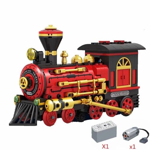 Sans Boîte - Blocs De Construction De Train À Vapeur Moc Pour Enfants, Ensemble De Briques, Modèle De Puissance Classique, Jouets Pour Enfants, Cadeaux Créatifs, 2021