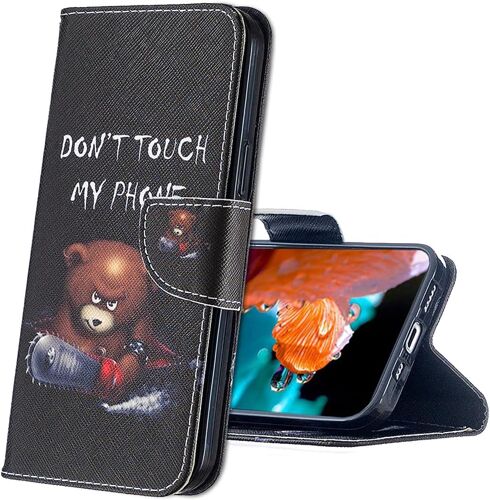 Coque Realme 8 5g Housse, Bookstyle ¿¿Tui Motif Color¿¿ Imprim¿¿ Housse Pu Etui En Cuir Portefeuille De Protection Etui ¿¿ Rabat Pour Realme 8 5g. Bf Bear