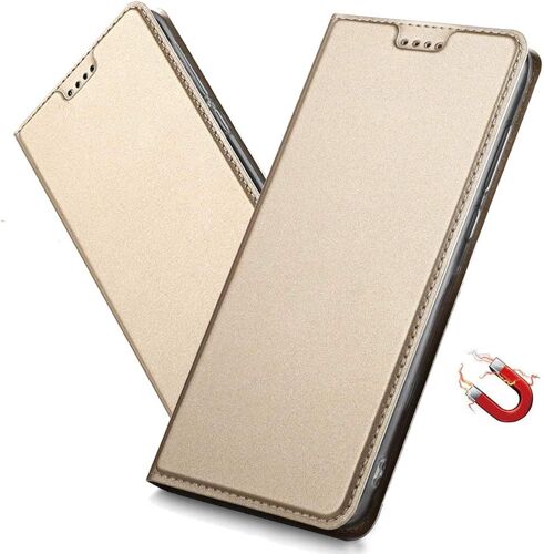 Coque Pour Xiaomi Mi Note 10 Lite Housse, Etui A Rabat Avec Carte Fentes, Fermeture Magnetique, Antichoc Ultra Mince Protection Case Pour Xiaomi Mi Note 10 Lite. Dt Gold
