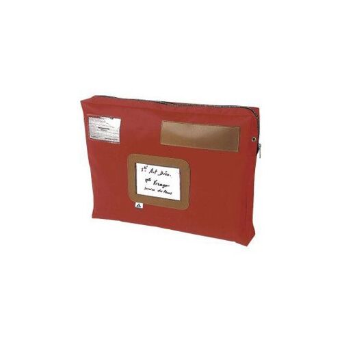 Alba Pochette Navette En Pvc À Soufflets 42x32x5cm Rouge