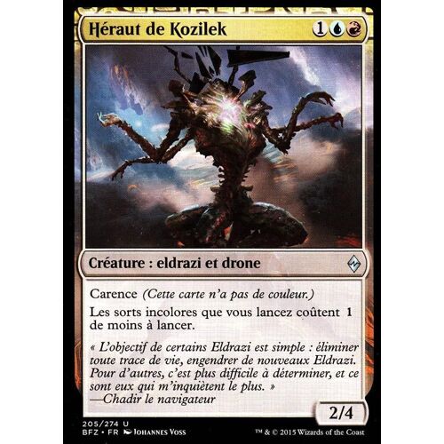 Héraut De Kozilek - La Bataille De Zendikar Vf - U - 205/274