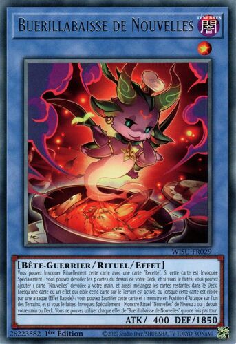 Carte Yu-Gi-Oh! - Wisu-Fr029 - Buerillabaisse De Nouvelles - Rare