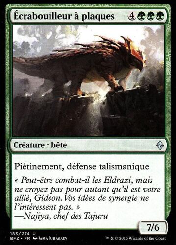 Ecrabouilleur À Plaques - La Bataille De Zendikar Vf - U - 183/274