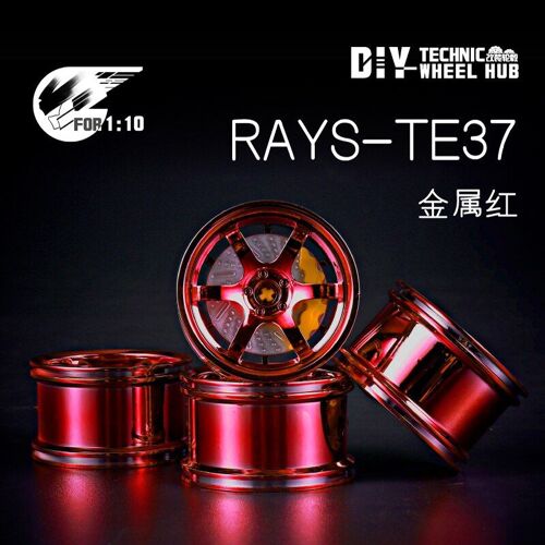 Rays-Te37 2 - Bloc De Construction Moc Cada C61006, Nouvelles Roues De Haute Technologie 92912 1:10, 55x33mm, 911, Bricolage