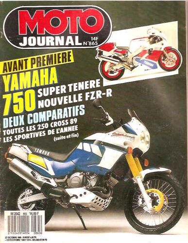 Moto Journal 865 Honda Vfr 750 Rc 30 Suzuki Gsx-R 750 Yamaha Tzr 250 Fzr 1000 Kawa Gpx 600 Warbird