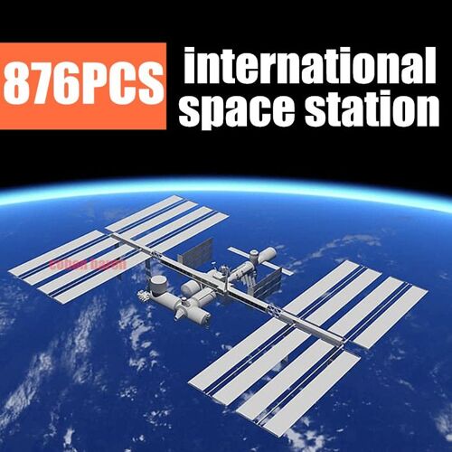 Pas De Boîte De Coute Au Dés - Station Spatiale Internationale Américaine Apollo 11, Bloc De Construction En Briques, Jouet Cadeau Pour Enfant, Technique 10266 21321