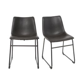 Chaises Industrielles Noires (Lot De 2) New Rock