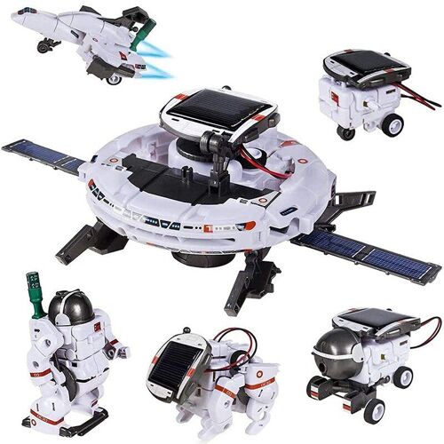 N ° 2421 - Kit Robot Solaire Pour Garçons Et Filles, Blocs De Construction À Assembler Soi-Même, Jouets Scientifiques De Haute Technologie, Kits Éducatifs D'intelligence Pour Enfants