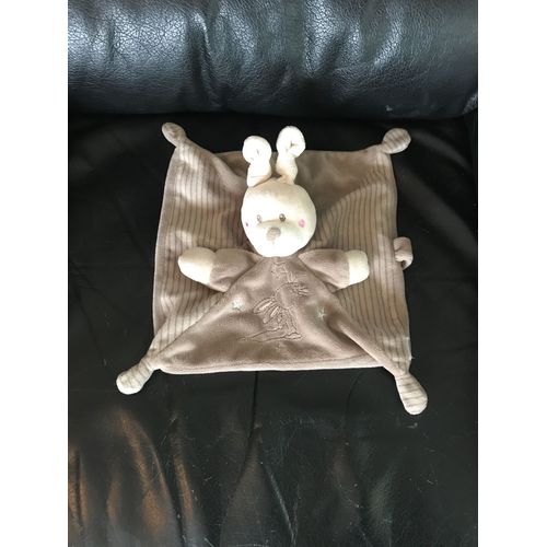 Doudou Plat Lapin Simba Toys Benelux Marron Laline Étoiles 25 Cm