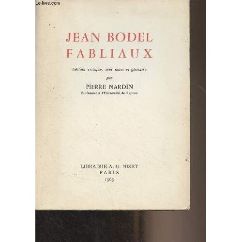 Jean Bodel Fabliaux