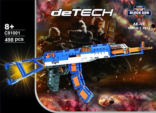 Sans Boîte D'origine - Blocs De Construction D'armes Militaires Modernes, Modèle Ak-47, Jouets À Assembler, Pistolet À Bande De Caoutchouc, Collection De Briques, Cadeaux Pour Enfants