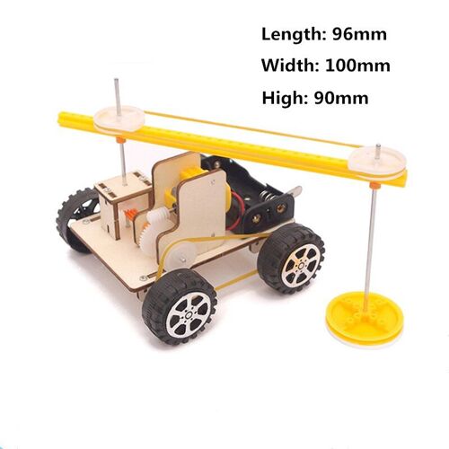 Bois - Kit D'expérimentation Scientifique Modèle En Bois, Robot De Balayage, Jouets De Bricolage, Puzzle Scientifique, Cadeau Stem Éducatif Pour La Maison, Fournitures Scolaires