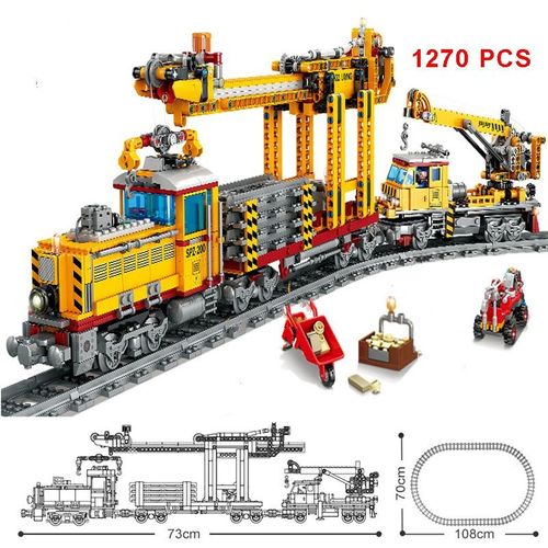 98253 Sans Boîte - Ensemble De Train De Ville Technique, Modèle Classique À Vapeur Électrique, Figurines, Blocs De Construction, Jouets Pour Enfants, 2021