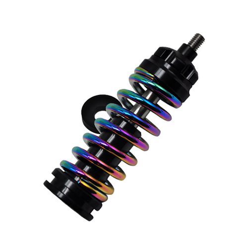 Litepro-Amortisseur De Fourche Avant De Vélo Pliant,Suspension D'appellation En Titane Réglable,Amortissement Non Hydraulique,Amortisseur À Ressort Pour Birdy - Type Electroplating