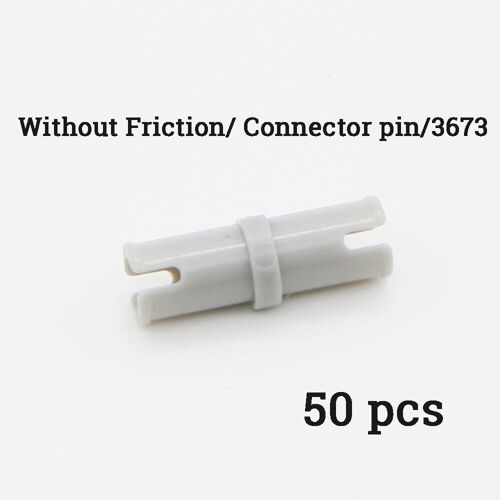 50pcs Gris 3673 - Blocs De Construction Pour Enfants, Connecteur Technique, Pin Peg, Axe Croisé, Briques, Jouets, Pièces Techniques Compatibles En Vrac