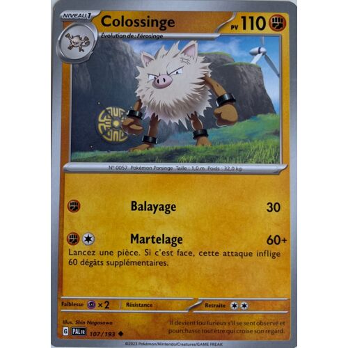 Carte Pokémon - Colossinge - 107/193 - Sv2 Evolution À Paldea