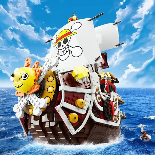 2080pcs Pas De Boîte - Blocs De Construction Créatifs Pour Enfants, 2080 Pièces, Ensemble De Bateau Pirate Ensoleillé, Idées De Briques De Bateau Pirate, Jouet D'assemblage, Cadeaux Pour Enfants