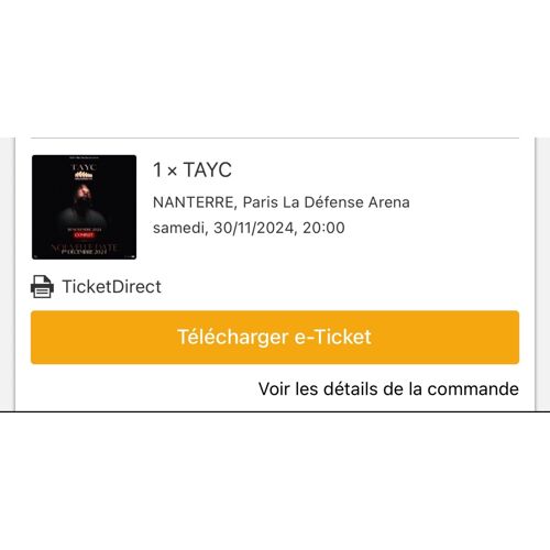 Place De Concert, Tayc, Nanterre, Paris La Défense Arena, Samedi, 30/11/2024, 20:00