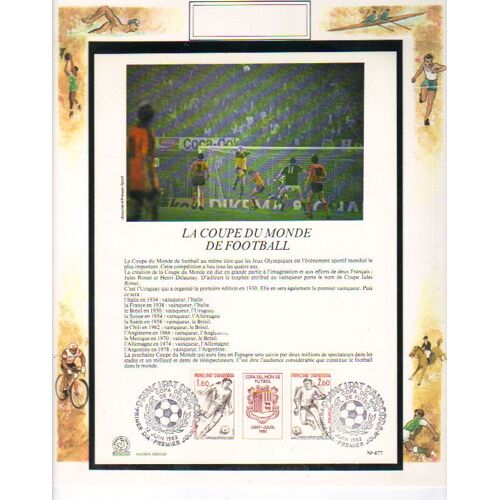 Coupe Du Monde De Foot-Ball Barcelone 1982 / Andorre / Premier Jour-1