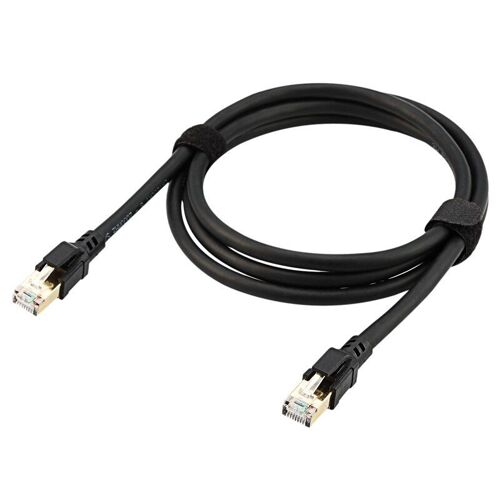 Câble Ethernet Cat8, connecteur RJ45 plaqué or, Anti-blindage, 40Gbps, Compatible Cat6e, 26awg, pour commutateur de routeur