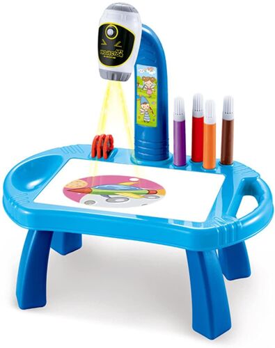 Projecteur de table à dessin pour enfants - Jouet de projection de peinture - Planche à jouets - Bureau - Artisanat - Jouet éducatif