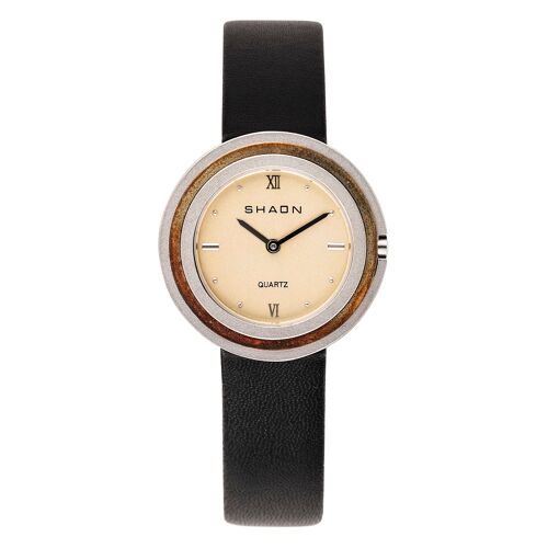 Shaon Montre Noir Analogique Hommes Shaon 36-6014-24