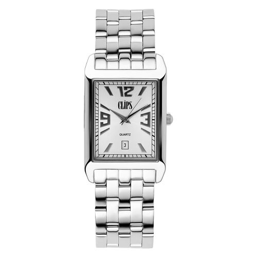 Clips Montre Argent Analogique Hommes 553-7001-88
