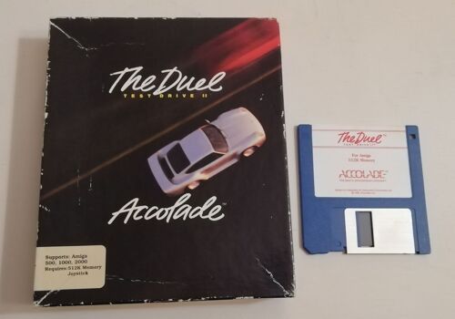 The Duel Test Drive Ii (Jeu Amiga) Accolade 1989, Test Ok, Complet Avec Livret En Anglais
