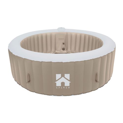 HOME DELUXE Spa extérieur 'SPLASH' Chauffage et buses de massage inclus, pour 6 personnes I Spa de jardin, Bain à remous extérieur, Spa et Bien-être , Bain A Remous Et Massage, Spa Bien-être