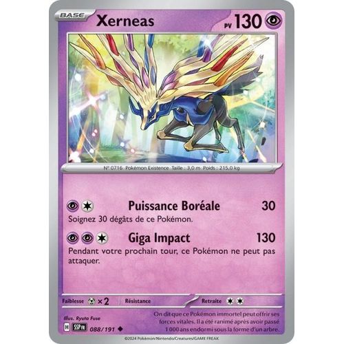 Carte Pokémon - Xerneas - 088/191 - Ev8 Etincelles Déferlantes