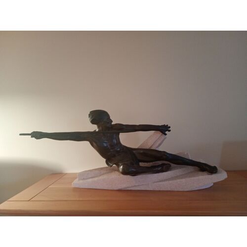 Statue Art Déco. Embuscade.Max Le Verrier.