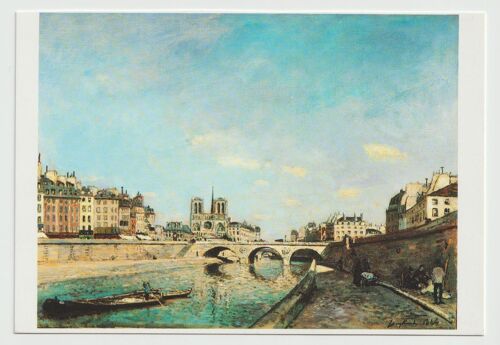 Carte Postale Jongkind Johan-Barthold 1819-1891, La Seine Et Notre-Dame De Paris, 1864, Huile Sur Toile, 0.420 X 0.565