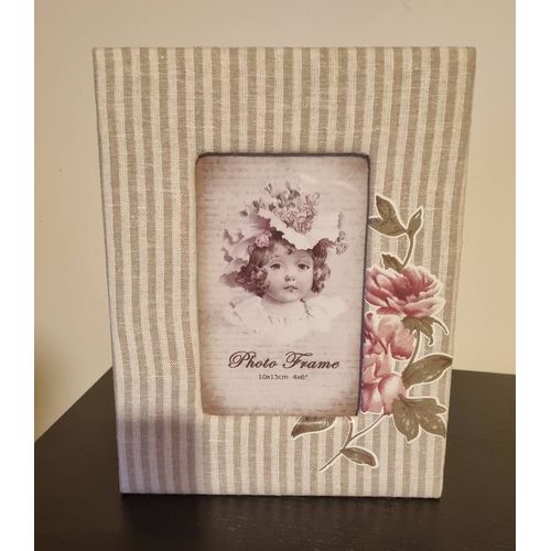 Cadre photo tissu les roses