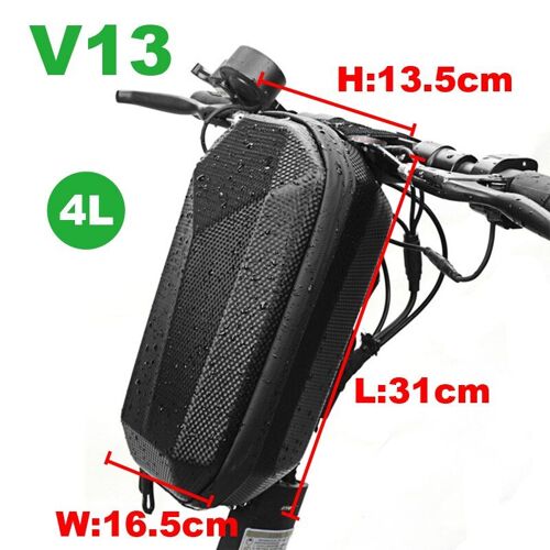V13 - Sac Pour Trottinette Électrique, Accessoires De Vélo Avant 4l 3l 2l Pour Adultes Et Enfants, Sac Étanche Pour E-Scooter, Pièces De Vélo M365 Eva Étanche À La Pluie
