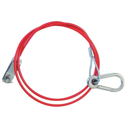 Cable de securite avec mousqueton et attache