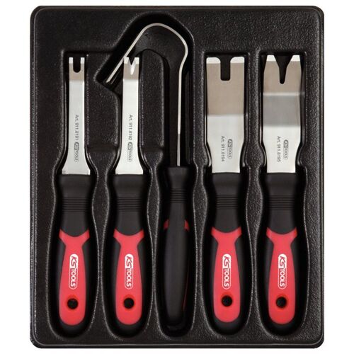 Jeu D'outils Pour Le Démontage Des Garnitures De Portières Métal - 5pces