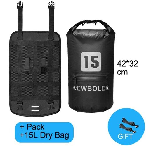 Pack Et Sac De 15 L Sec - Sac De Vélo Étanche, Sacoche De Guidon, Tube Avant, 15l/20l, Coffre De Cadre De Vtt, Accessoires De Vélo De Route