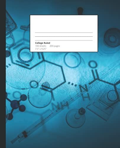 Composition Notebook: Science Themed College-Ruled Paper 7.5 X 9.25 100 Sheets/200 Pages