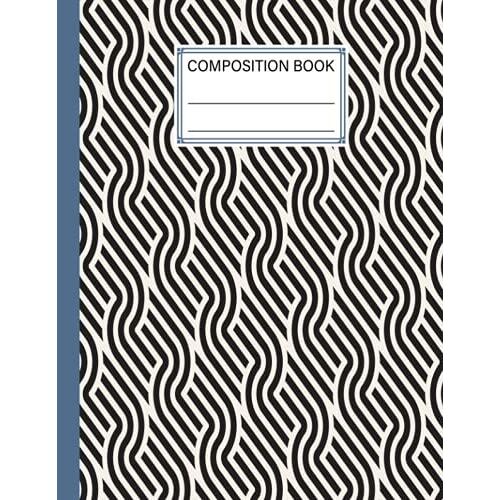 Composition Notebook: Composition Notebook Striped Cover Wide Ruled Composition Notebook For Kids Primary School Students | Design By Jean Forsyth