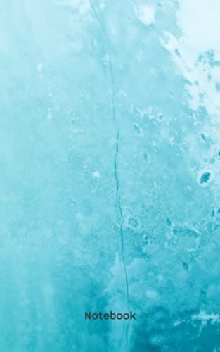 Notebook: Lined Notebook - Blue Watercolor - College Rule 5x8 - 100 Pages