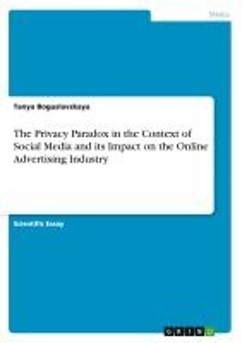 The Privacy Paradox In The Context Of Social Media And Its Impact On The Online Advertising Industry